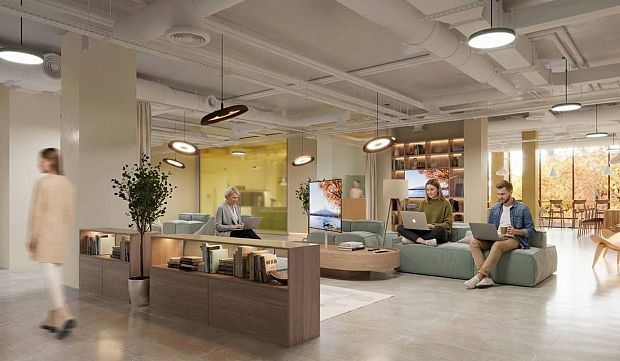 Work and lounge area